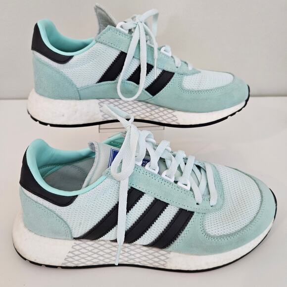 Adidas 2019 Marathon Tech Sneaker G27521 Clear Mint Black | Men 7 | MINOR STAINS - Picture 2 of 16